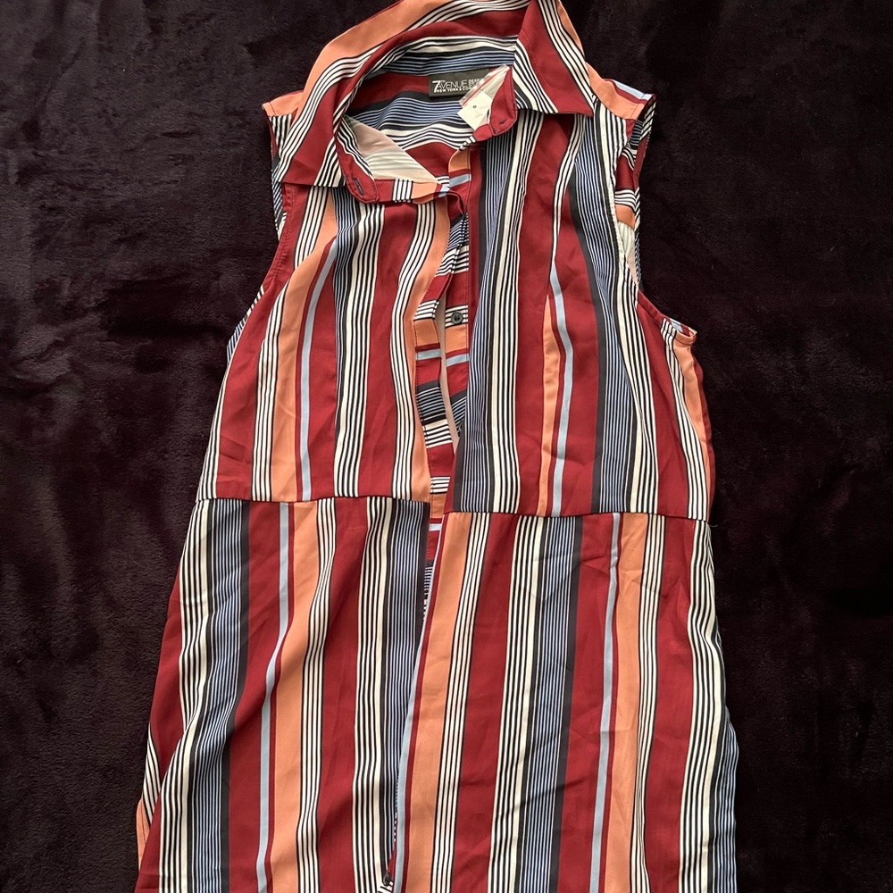 Striped Sleeveless Shirt